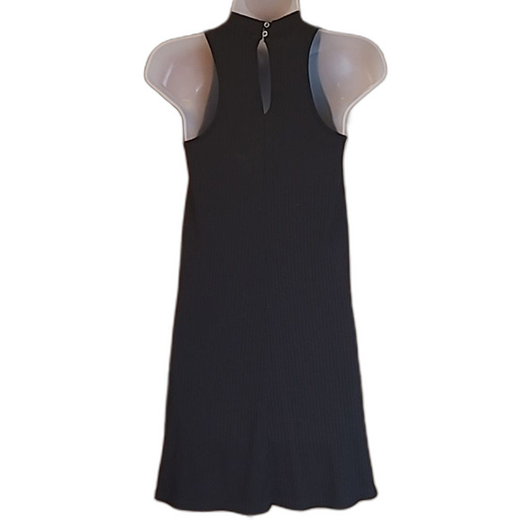 Hollister Micro Mini Dress Swing Flowy Sleeveless Mock Neck Racer Back Key Hole - Picture 4 of 16